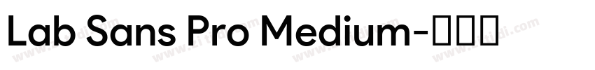 Lab Sans Pro Medium字体转换